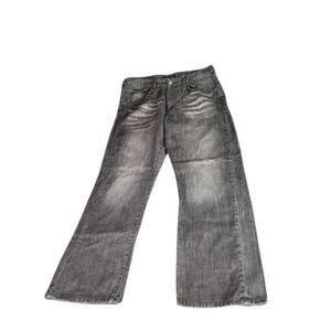 Ecko UNLTD Jeans Men Sz 38X30 Slim Straight Fit Charcoal Skater Y2K Streetwear‎